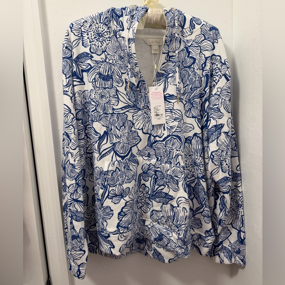NWT Lilly Pulitzer Chiara Terry Hoodie Pullover